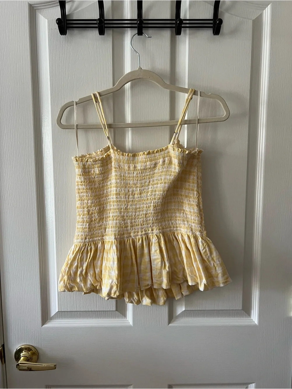 Free People Gingham Tank Top